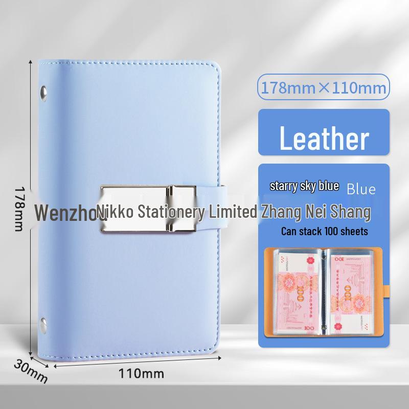 2024 Large Capacity Cash Savings Book with Password Lock - Portable Financial Management and Receipt Storage