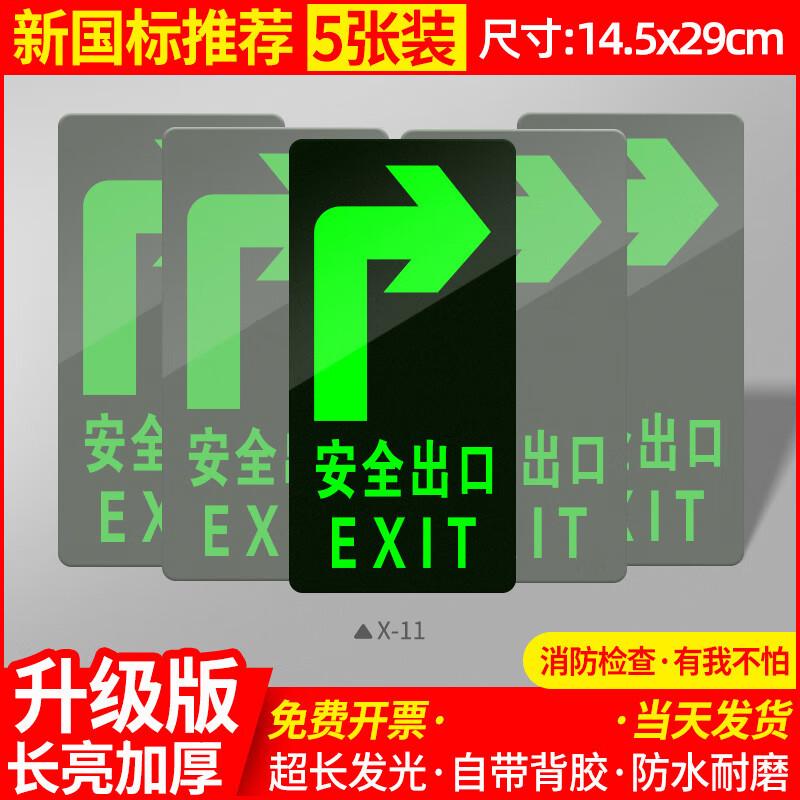 Luminous Safety Exit Floor & Wall Signs