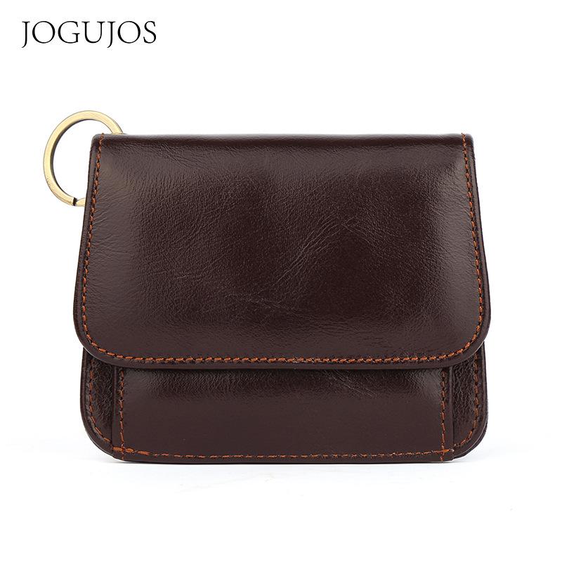 Women's RFID Genuine Leather Clutch: Slim Coin Purse with Multi-Card Slots
