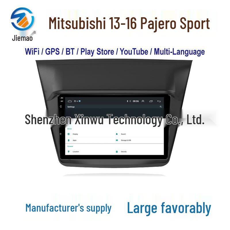 13-16 Mitsubishi Pajero Car GPS: Android Navigation System with Bluetooth and WiFi