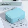 Portable Medium Jewelry Box with Anti-oxidation PU Leather Necklace and Earring Storage