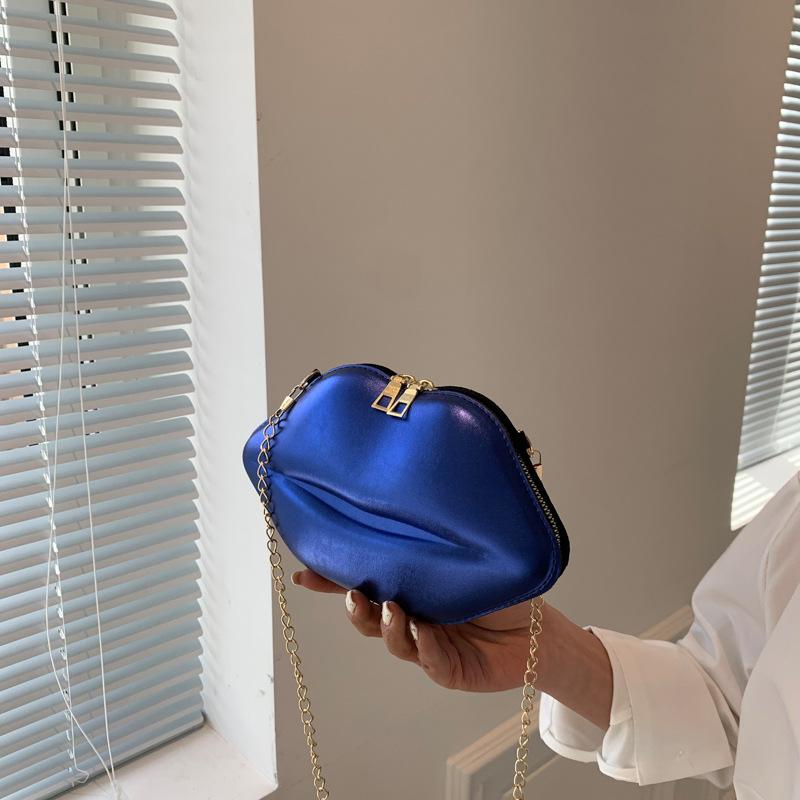 Personalized Creative Lip Bag 2025 Summer Japanese Cartoon Girl Candy Color Foreign Style Chain Shoulder Mini Bag Tide