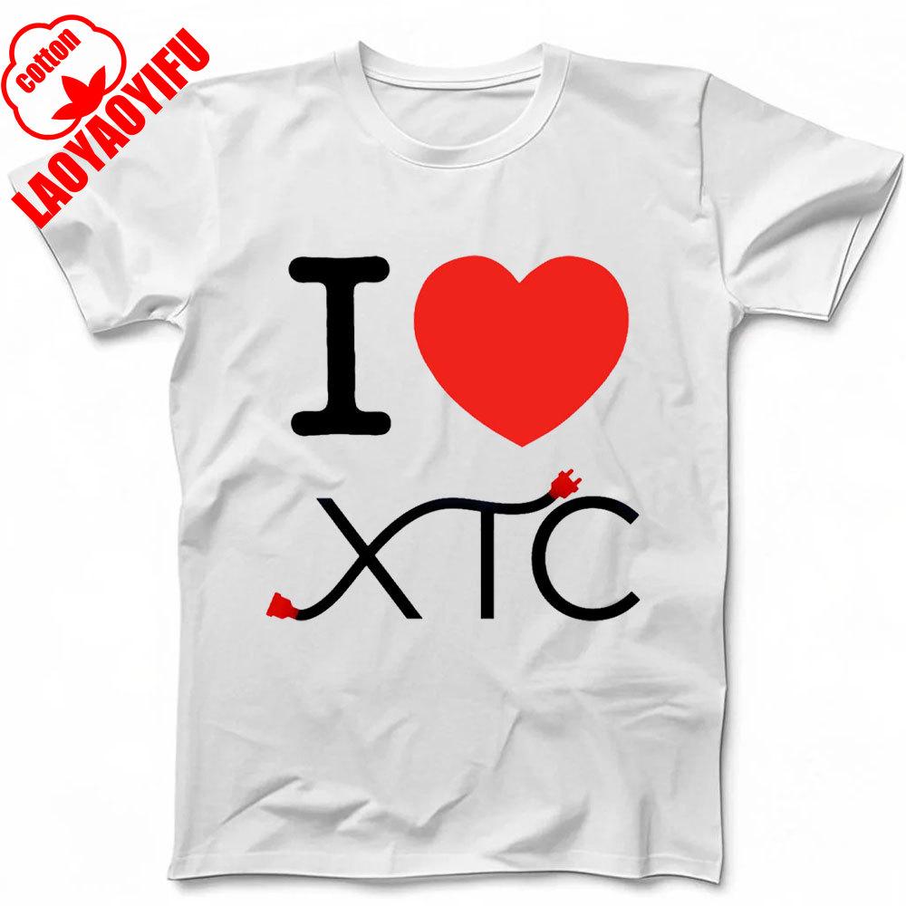 XTC Drums and Wires New Wave Rock Music Gift Black T Shirt Fashionable and Casual Combed Cotton Short Sleeved Round Neck T-shirt