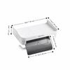 Wall Mounted Toilet Paper Holder Plastic Toilet Roll Holder Tissue Dispenser Shelf  Multifunctional