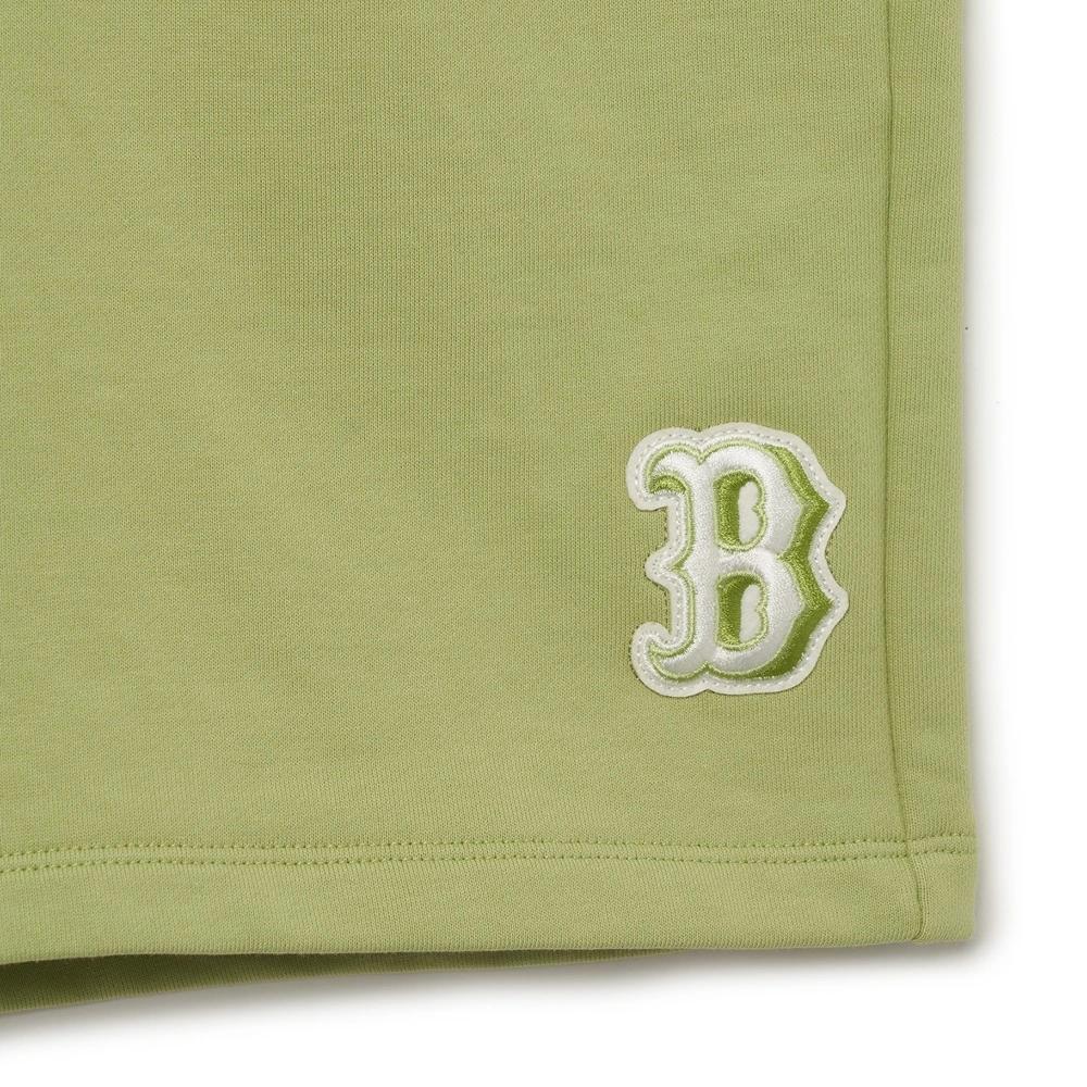 New MLB Mlb Base Logo Casual Shorts Unisex Olive Green 3ASPB0433-43OLL