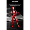 DUMMY 13 Articulated Mobile Robot Toy, 3D Printed with Magnets, Manual Assembly, Red Color