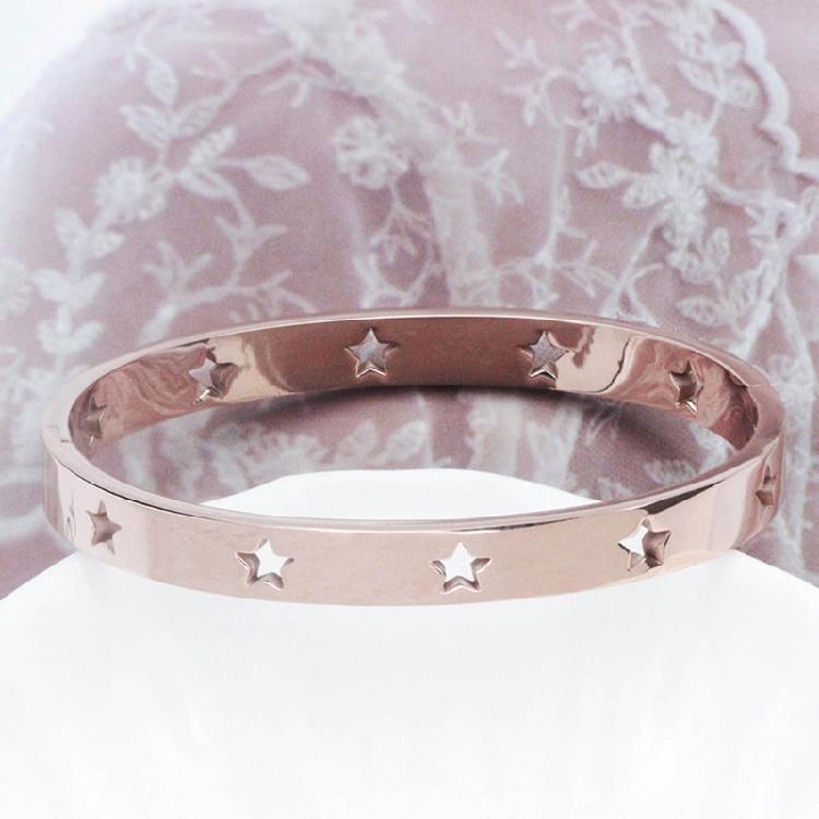 Edelstahlarmband Hohlsternmuster Armband Handgelenkschmuck Sternarmreif