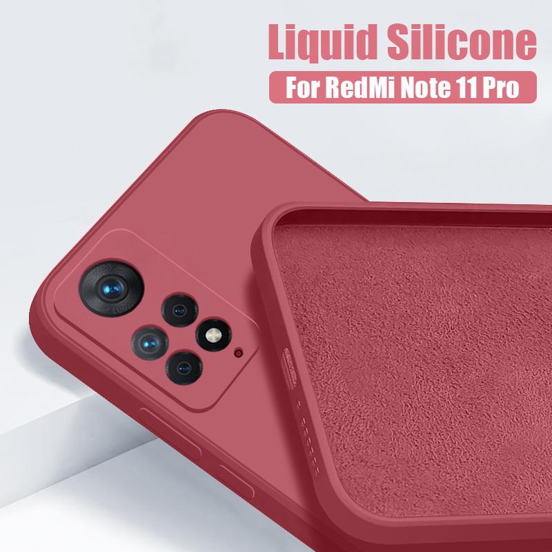 Liquid Silicone Soft TPU Phone Case For Xiaomi 14T 13T Pro Poco X6 Redmi Note 13 Pro 12 Pro 11 Shockproof Matte Bumper Cover