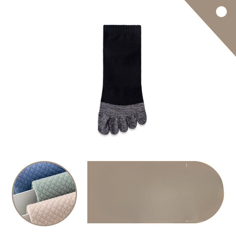 Five-finger Socks, Men's Short Socks, Boneless, Deodorizing, Sweat-absorbing, Split-toe Socks, Sports Toe and Thumb Boat Socks