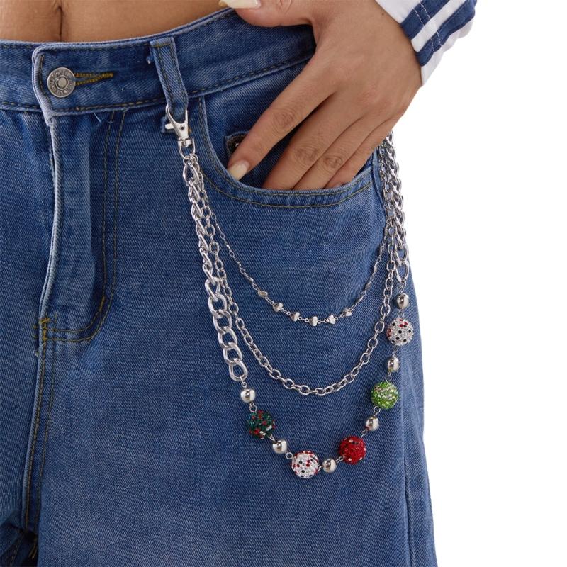 Delicate Accent Design Metal Keychain Lightweight Bag Charm Decorative Gift for Bags and Jeans