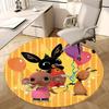 Alfombrilla para silla Bunny Bing, Alfombra redonda - Alfombra de oficina, Lavable a máquina, Antideslizante, Adecuada para salas de estar, dormitorios