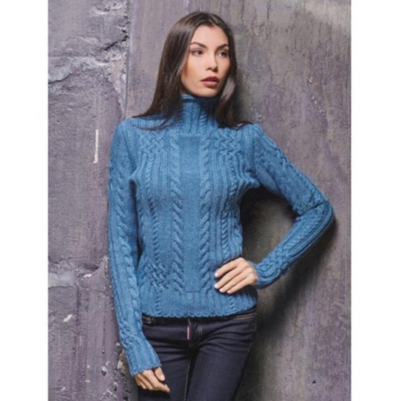 Podzimní novinka Slim Fit Rolák Pletený svetr Ženy Zimní Módní Dlouhý rukáv Dámské Svetry Svetry Elegantní Měkké Teplé Dámské Svetry z úpletu 25068