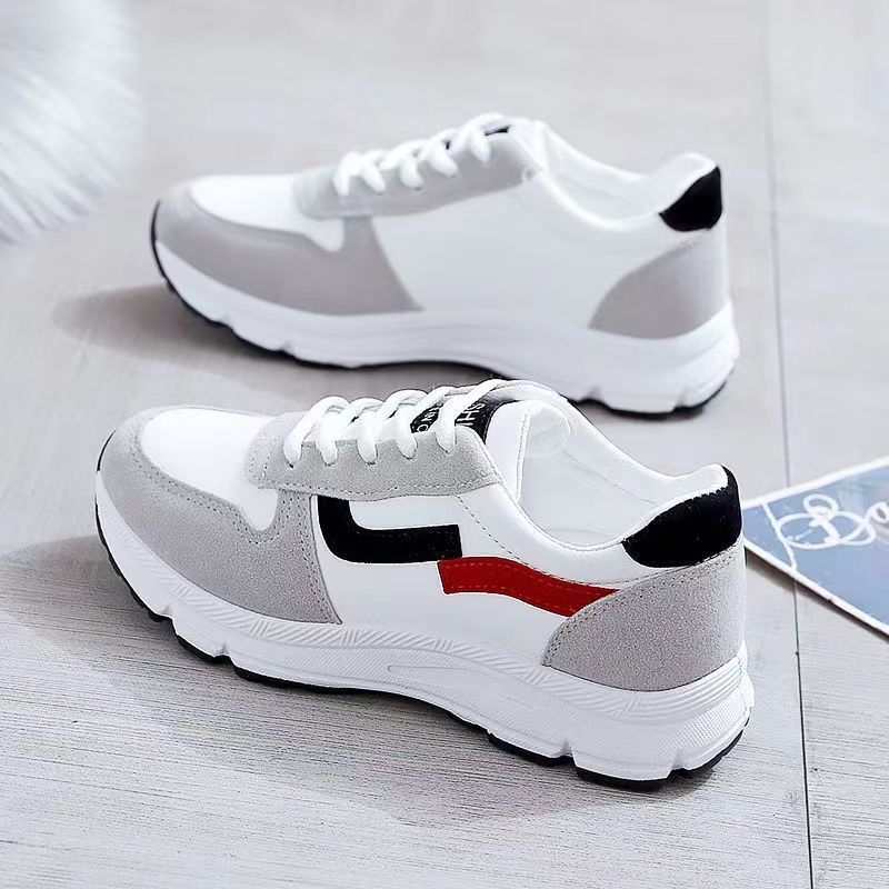 Autumn new board shoes student leather bread shoes flat-soled sports trendy shoes 35