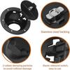 Black Aluminum ABS Fuel Filler Door Cover with Lock Gas Tank Cap for Jeep Wrangler JK 2007-2017 2018 Car Decoration Accessories