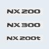 PHL1  3D Glossy Black ABS Letters Emblem Car Trunk Logo Sticker Badge For Lexus NX200 NX300 NX200t NX300h HYBRID Auto Accessories