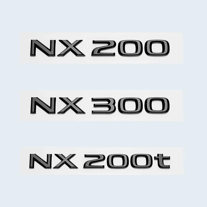 PHL1 3D Glossy Black ABS Letters Emblem Car Trunk Logo Sticker Badge For Lexus NX200 NX300 NX200t NX300h HYBRID Auto Accessories