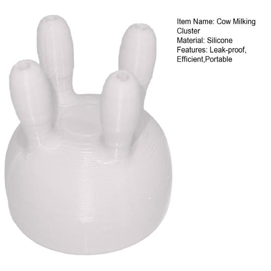 İnek Sağım Kümesi Yumuşak Silikon Meme Başlığı İnek Sağım Pençesi Tertibatı Keçi Sığır Süt Makinesi Süt Hayvanları İçin