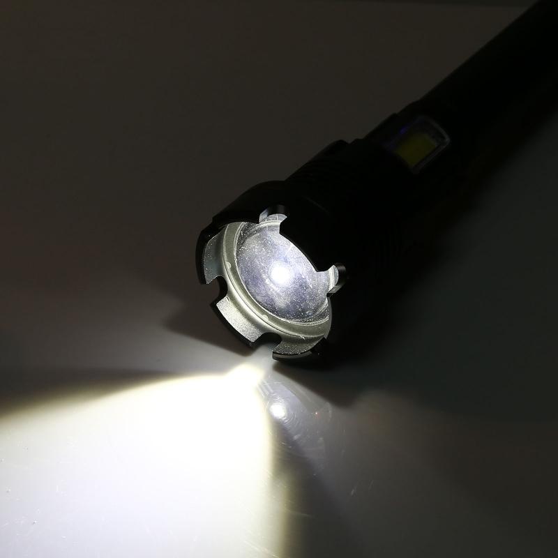 Super Bright Strong Lights Focusing LED Flashlight Outdoor Portable Built-in Rechargeable Battery Multi-function Lights