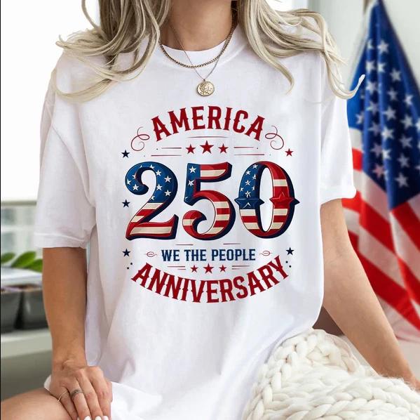 America 250 We The People USA 250th Anniversary Shirt, 250 Years Of Freedom Tee M
