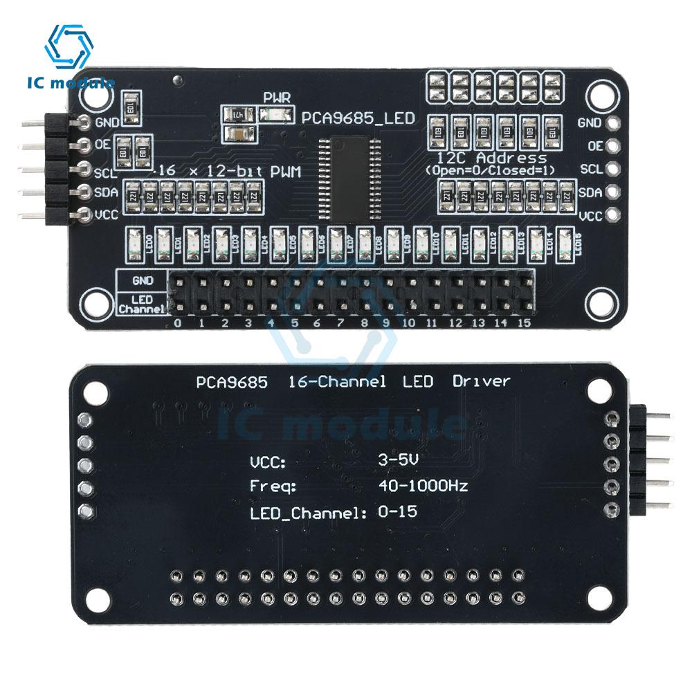 PCA9685 Module 16 Channel Led Driver Board Module I2C BUS PWM Controller Module Internet Of Things Development Board