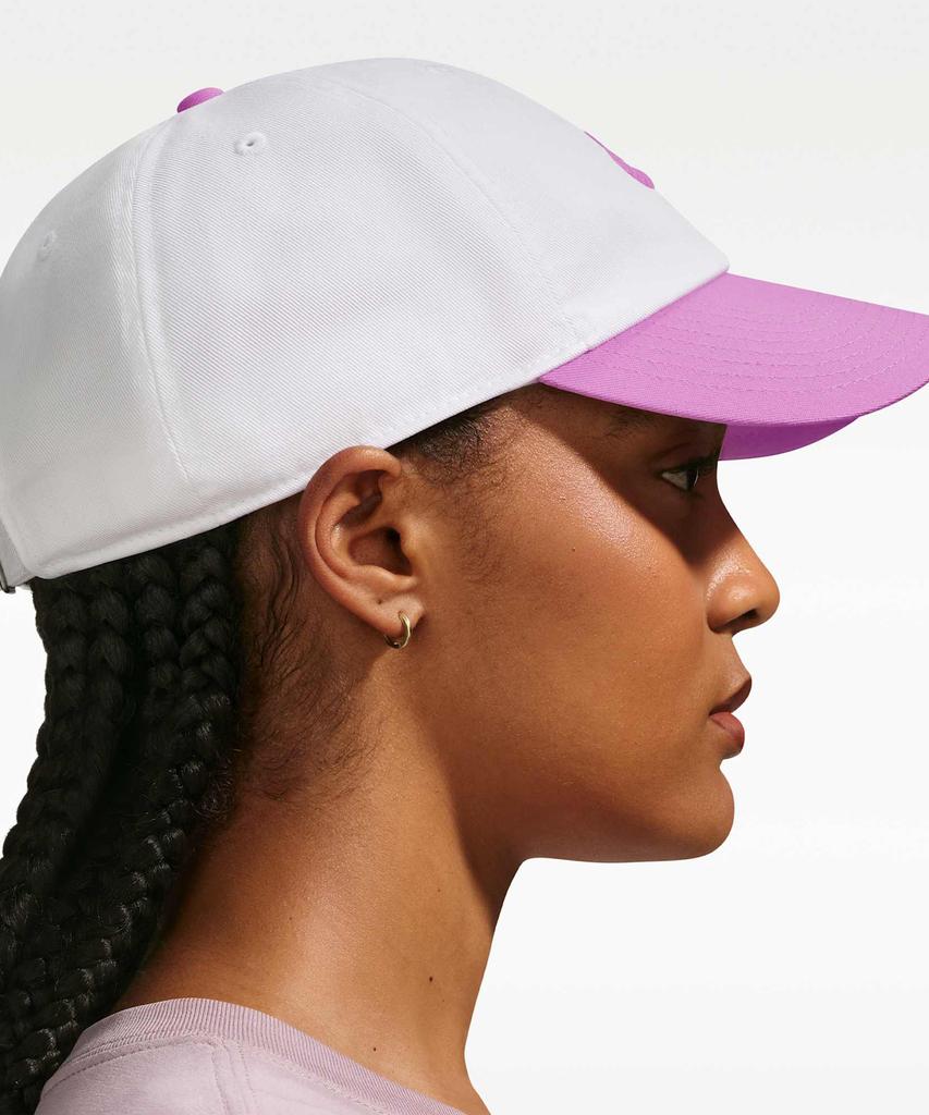 Nike Club Unstructured Futura Wash Cap - White:Light Magenta / Fb5368-103