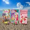 Animation S-Jordbær Tegneserie S-Jordbærkage Mikrofiber Tæppe Strandhåndklæder Overdimensioneret Print Super Absorberende Poolhåndklæde