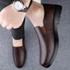Hochwertige Herren Slipper Echtes Leder Outdoor Freizeitschuhe Allround Herren Bequeme Sneaker Klassische Herren Slipper