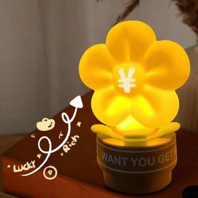 Led Cute Silicone Flower Lamp USB Touch Sensor Nightl Light Bedroom Bedside Night Light for Children Kids Gift