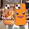 B-80 Cute Charmander Black Case for Samsung S24 S23 S22 S21 S20 FE S10 Lite Ultra S7 S8 S9 Plus A05S A11 A12 A13 A15 A22 A24 A25 A32 A52 A71 5G