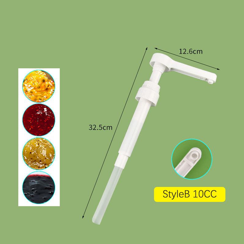 1600ml Transparent Coffee Syrup Bee Drip Double Scale Storage Dispenser pump Bottle Squeeze milk Bottle Honey Jar Container