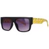47956 Luxury Gold Chain Sunglasses Men Women Fashion Shades Uv400 Vintage Glasses Brand Designer Male Golden Sun Glasses Uv400