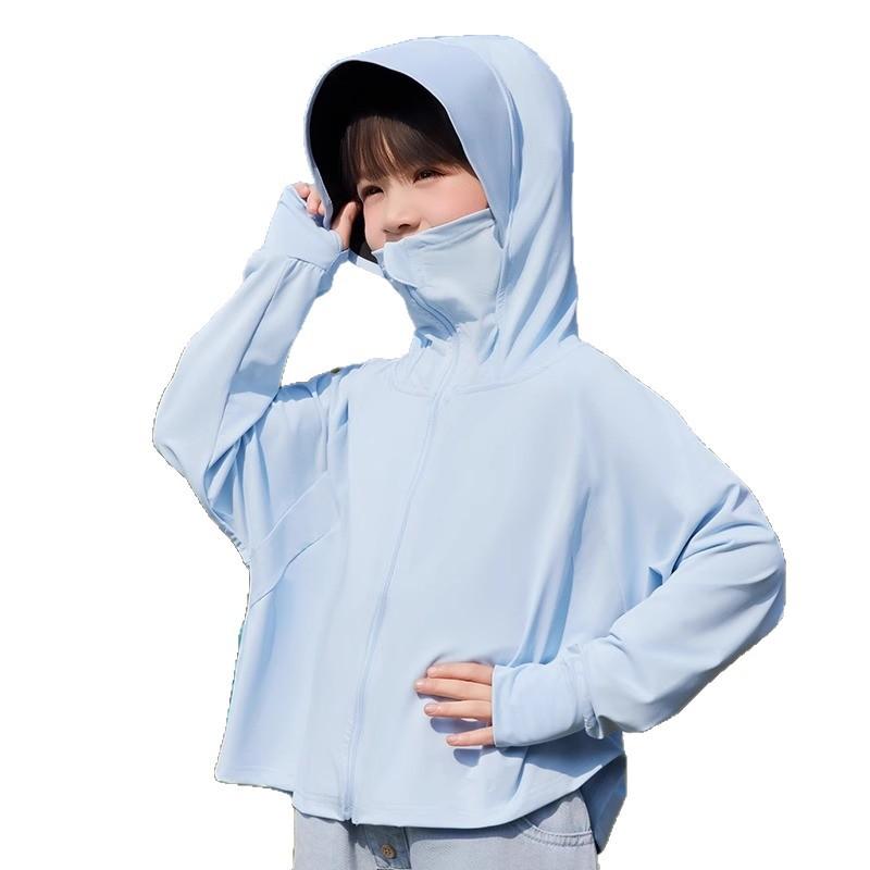 Children's sunscreen clothing summer 1011 boys and girls light jacket ice silk UV protection new baby sunscreen clothing