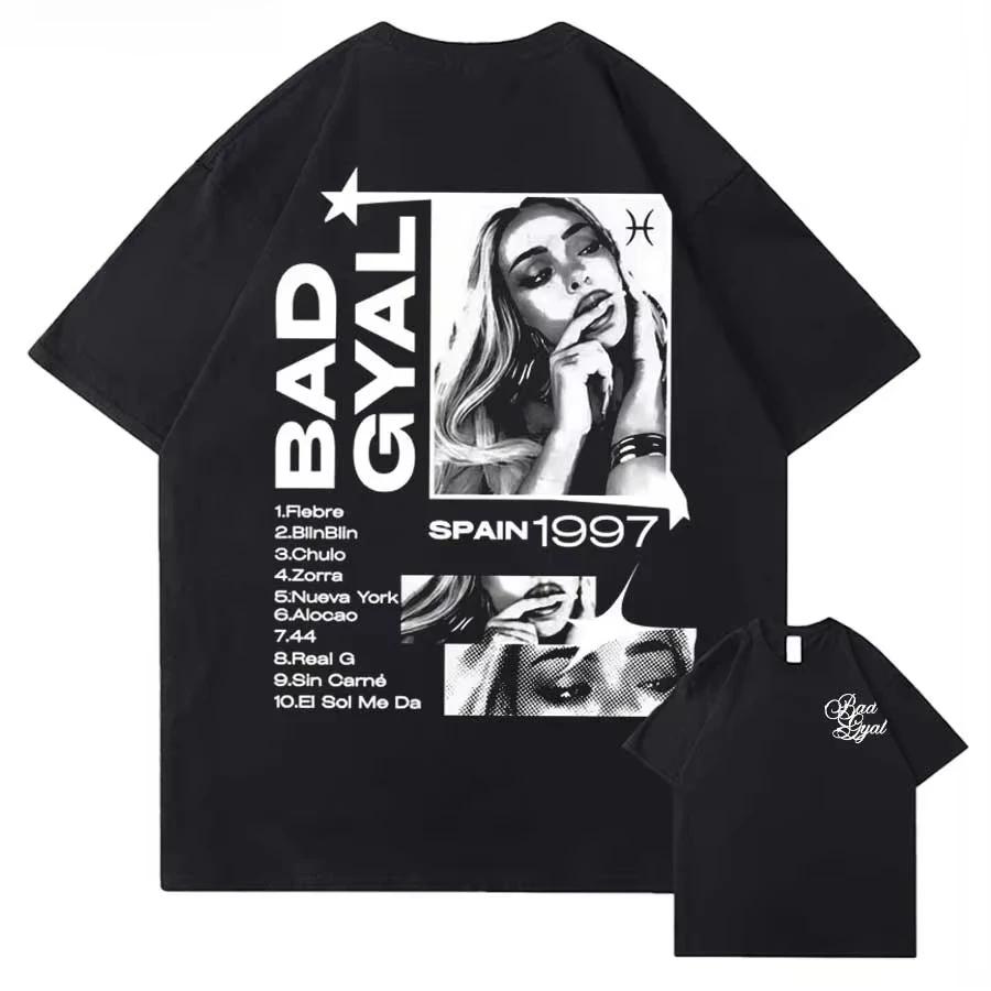

Summer Singer Bad Gyal Album Tour Graphic Cotton Printed T-shirt for Men Women Streetwear Tops Breathable S