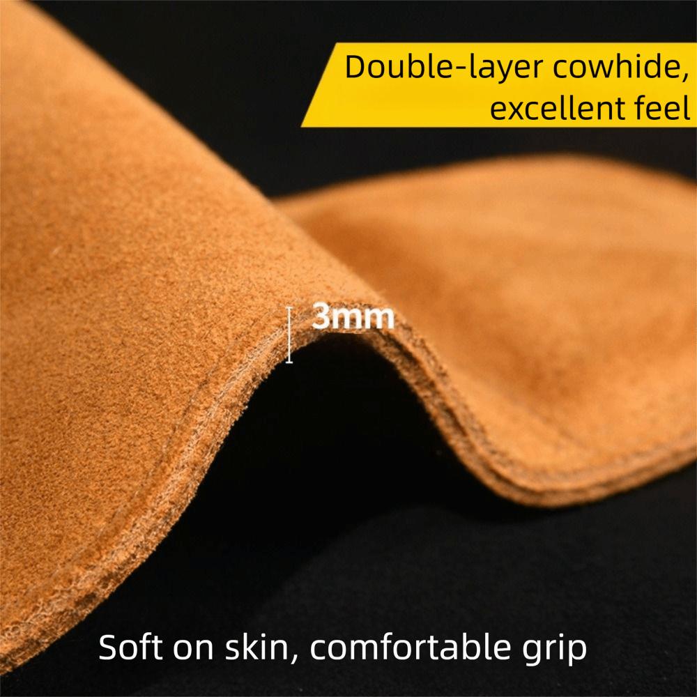 Double Leather Gym Gloves Cowhide Workout Gloves Protection Deadlift Belt  Gym Training