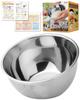 In Rice Draining Rice Washing Rice Washing Bowl with Vegetable Washing Stainless Dishwasher Safe [Featured Magazines] Bowl, Bowl, Sieve, Holes, 3-Way