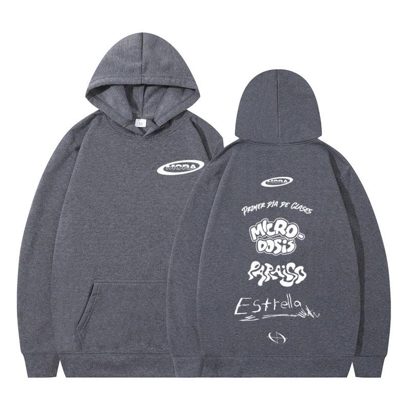 Rapper MORA Album 2025 Merch Graphic Hoodie Men Women Oversized Fleece Pullover Winter Long-sleeved Casual Comfort Sweatshirts