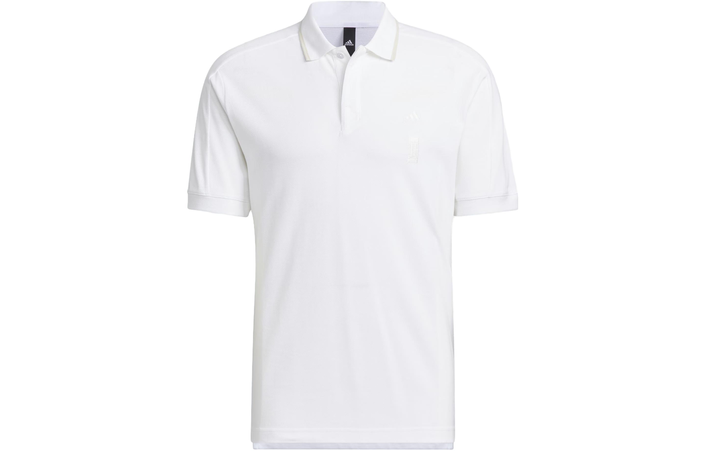 Adidas Wuji Series Polo Shirts Men s White Polo Collar Moderate Straight Fit IP4916 XL
