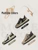 Men's Retro Casual Leather Running Shoes - Lightweight and Soft Sole for Autumn and Winter.
