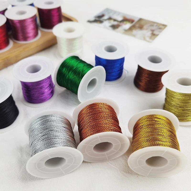 1Pc 0.2-0.8mm Multi-Color Braided Thread Macrame Cord String for DIY Bracelet Necklace Tassels Beading Craft Rope