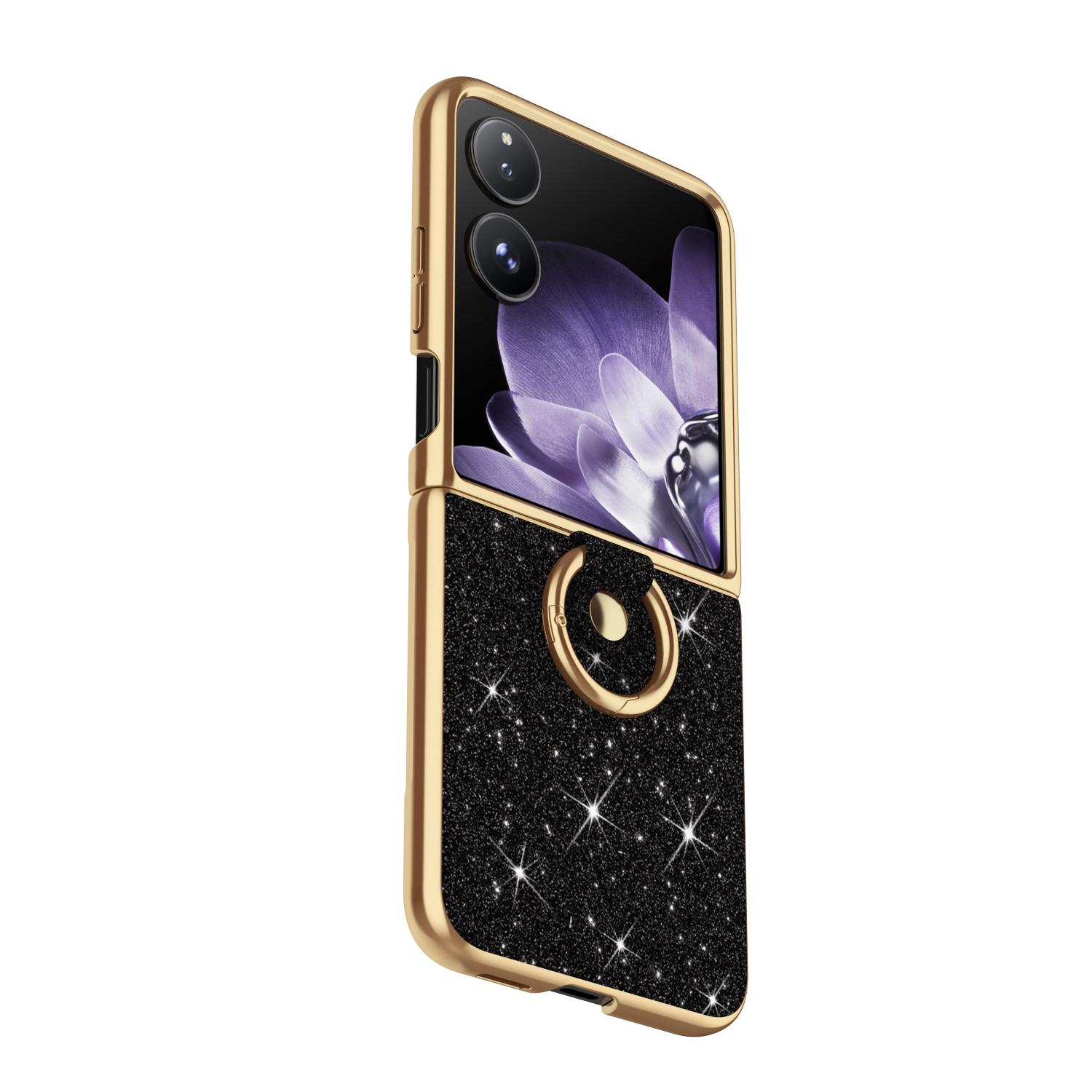 For Xiaomi Mix Flip Case Slim Glittering PU Leather Foldable Folio Ring Stand Phone Cover Case Xiaomi Mix Flip PC