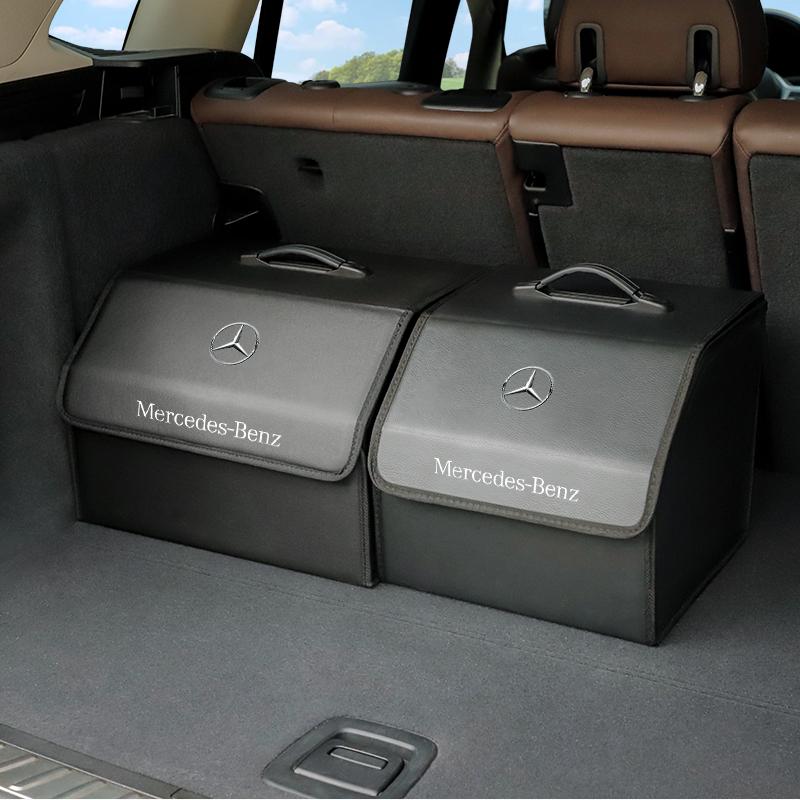 GLC GLB Car Trunk Organizer Box Large Capacity Foldable Storag Bag For Mercedes Benz AMG W204 W205 W203 W211 W212 W213 W201 W21
