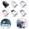 3A Charger Travel Portable Phone Adapter USB Charger 4-Port Quick Charge EU/US Plug