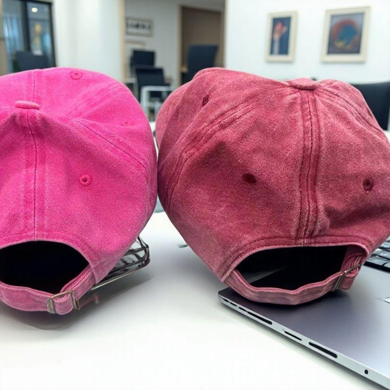 Letter Embroidery Washed Baseball Cap - Mother's Day MOM & DAD Hat