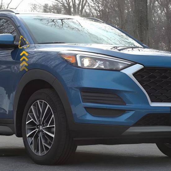 Front Door Mirror Corner Triangle Cover RH Passenger For 16-20 Hyundai Tucson EK