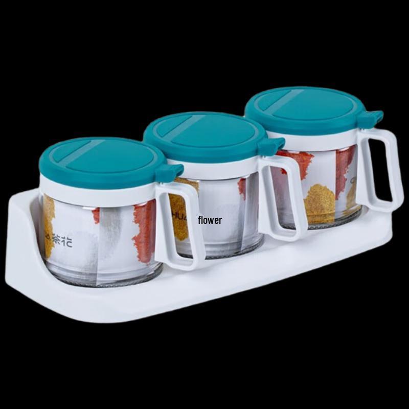300ml Round Glass Seasoning Jars Set