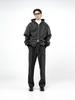 Chaenseseunoi Ribbed Kint String Pants - Charcoal /M244Pt05Ch