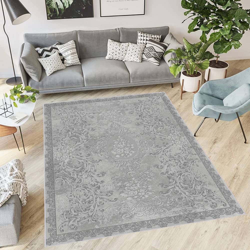 

Моющийся ковер Rovigo Home с принтом RVG1920 50X80 серый