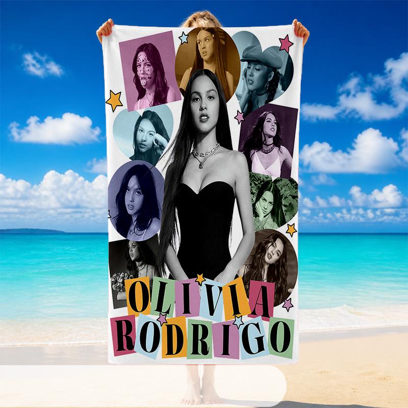 Olivia Rodrigo Beach Towel, Soft Large Absorbent Towel For Beach Swimming Pool Travel Vacation