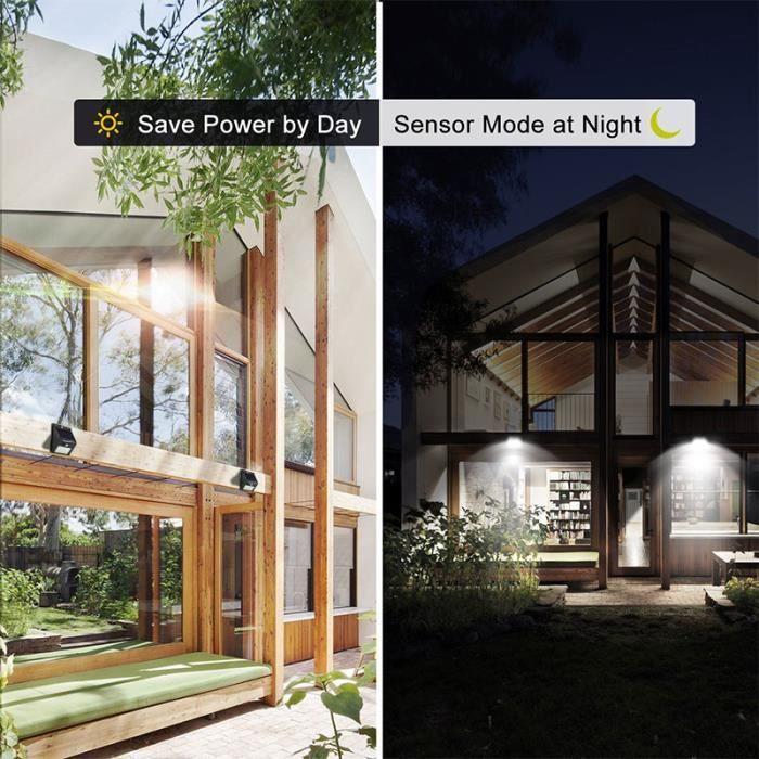 Lampe solaire LED - Induction - 30 LEDs - Détecteur de mouvement PIR - Imperméable - Jardin