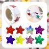 1 Roll of Colorful Radium Star Stickers, Gifts, Decorative Sealing Stickers, Self-adhesive Labels